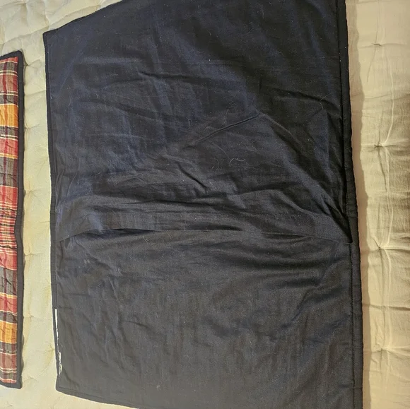 Pottery Barn Plaid Quilt Queen Size With 2 Matching Shams - Picture 5 of 7